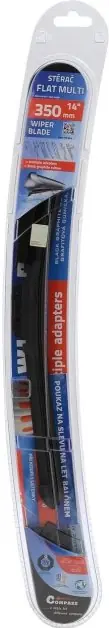 Stěrač FLAT MULTI 350mm s adaptéry Compass Sleva