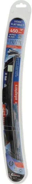 Stěrač FLAT MULTI 450mm s adaptéry Compass Vysoce Kvalitní