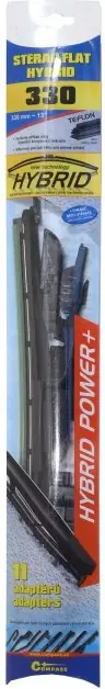 Víkendová Akce Stěrač HYBRID 330mm + 11 adaptérů TEFLON Compass