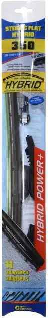 Bezpečná Platba Stěrač HYBRID 350mm + 11 adaptérů TEFLON Compass