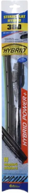 Pouze Dnes Stěrač HYBRID 380mm + 11 adaptérů TEFLON Compass