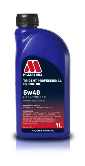 Nejlepší Volba Motorový olej Millers Oils Trident Professional 5W-40, 1L