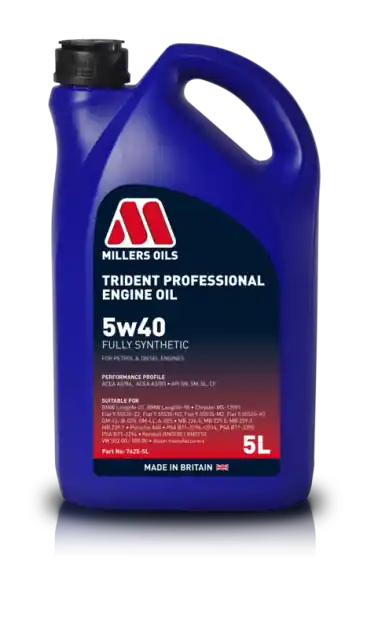 Motorový olej Millers Oils Trident Professional 5W-40, 5L Akce
