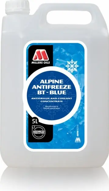 Chladící kapalina Millers Oils Alpine Antifreeze BT Blue, 5L Hit Sezóny