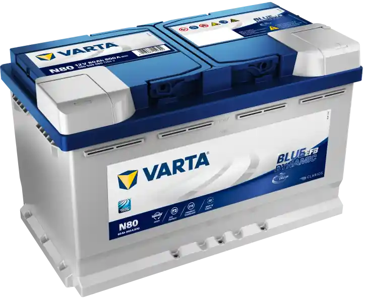 Nová Kolekce Autobaterie Varta Blue Dynamic EFB 12V, 80Ah, 800A, N80