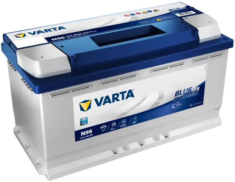Sezónní Sleva Autobaterie Varta Blue Dynamic EFB 12V, 95Ah, 850A, N95