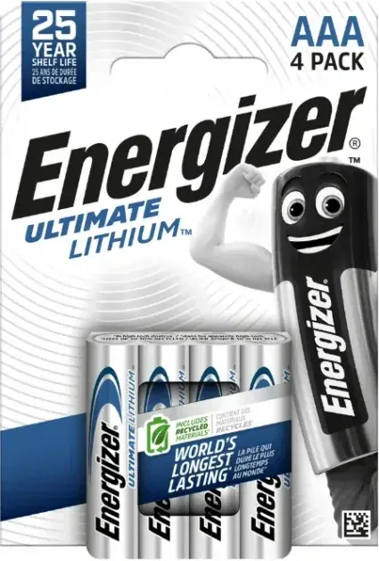 Energizer Ultimate Lithium AAA LR03/4 (4ks) Vrácení Zdarma