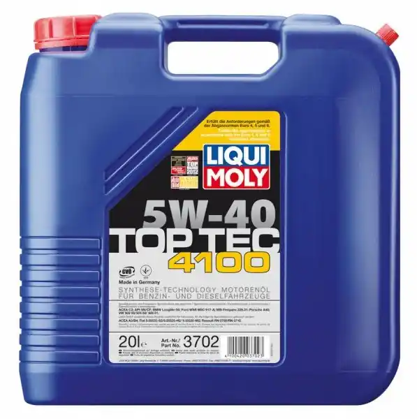 Motorový olej Liqui Moly Top Tec 4100 5W-40, 20L Pouze Dnes
