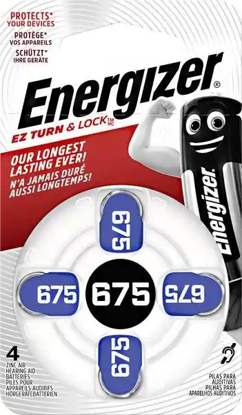 Energizer baterie do naslouchadel 1.4V Audio 675/PR44 (4ks) Koupit Online