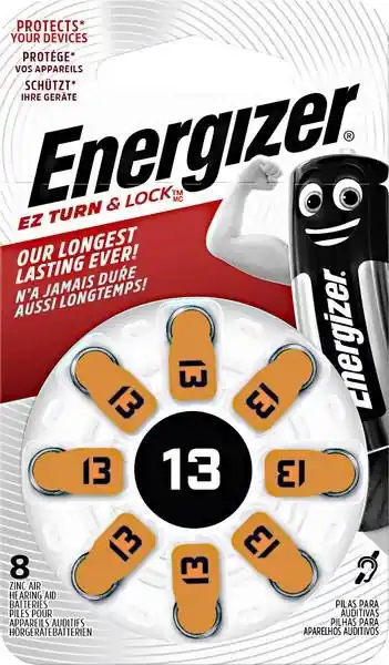 Poslední Šance Energizer baterie do naslouchadel 1.4V Audio 13/PR48 (8ks)