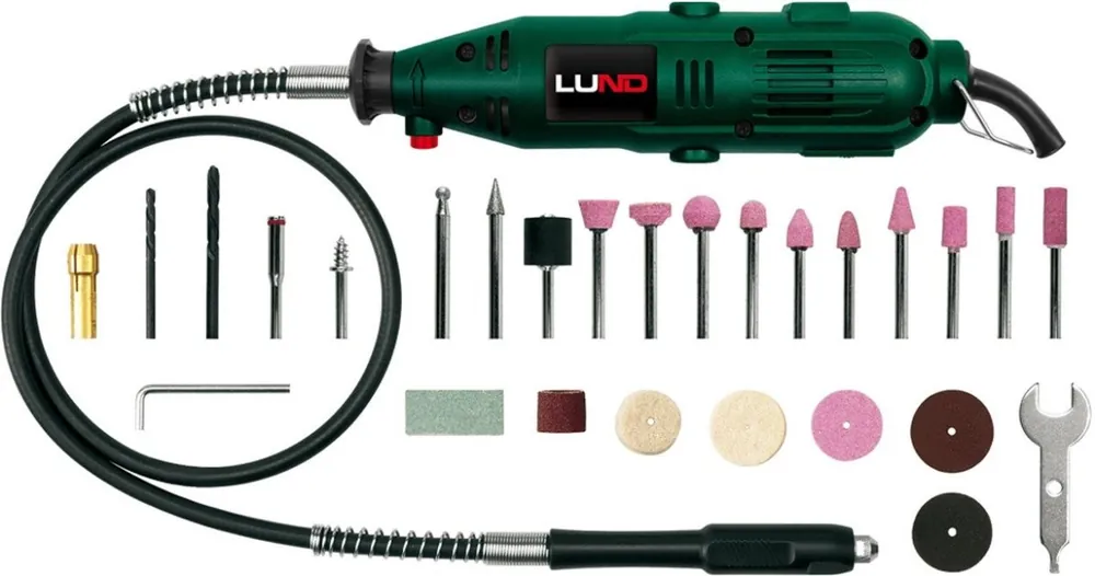 Bruska mini 135 W + 40 ks příslušenství LUND Lund TO-79314 Zlevněný