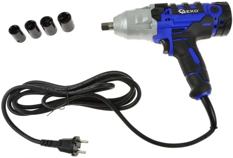 Levný Elektrický rázový utahovák 1/2" 720 Nm, 450W, s příslušenstvím GEKO G81053