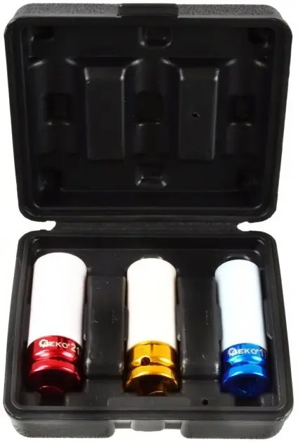 Sada úderových hlavic 1/2", krytka na ALU, 17 - 21 mm GEKO G10510 Nová Kolekce