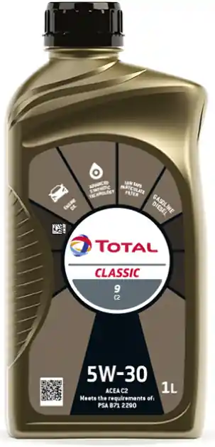 Motorový olej Total Classic 9 C2 5W-30, 1L Top Prodej
