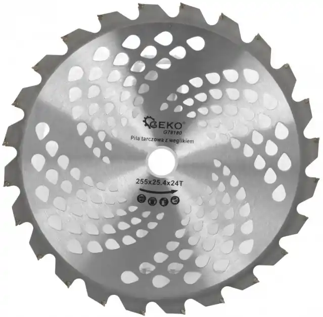 Kotouč vidiový 255x25,4 mm, 24T, GEKO G78180 Výhodná Nabídka