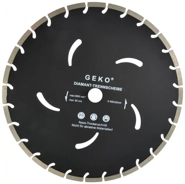 Kotouč řezný diamantový segmentový 400x10x32mm GEKO G00298 Levný