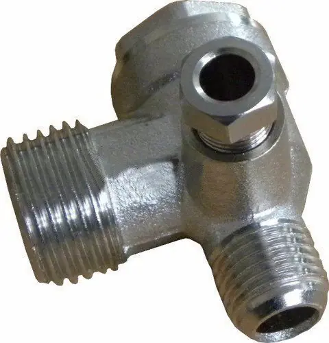 Akční Cena Zpětný trojcestný, odlehčovací, rozběhový ventil kompresoru 1/2" x 3/8 x 1/4" GEKO G80308
