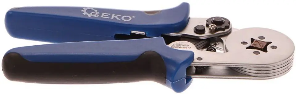 Vysoce Kvalitní Kleště krimpovací na kabelová pouzdra, 0,25-10 mm2 GEKO G01772