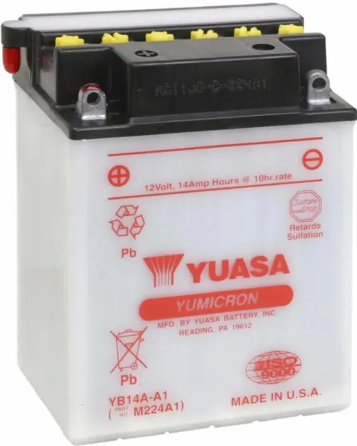 Motobaterie Yuasa Yumicron 12V, 14Ah, 175A, YB14A-A1 Must-Have