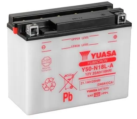 Oblíbený Motobaterie Yuasa Yumicron 12V, 20Ah, 240A, Y50-N18L-A