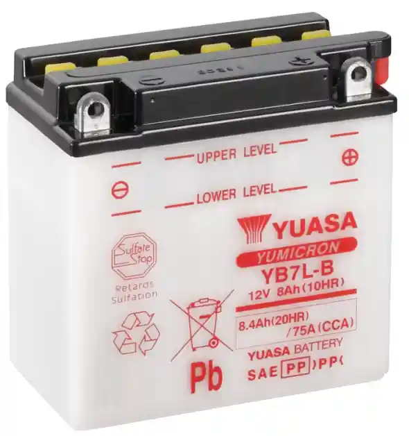 Víkendová Akce Motobaterie Yuasa Yumicron 12V, 8Ah, 75A, YB7L-B