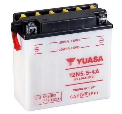 Expresní Doručení Motobaterie Yuasa Standard 12V, 5.5Ah, 55A, 12N5,5-4A