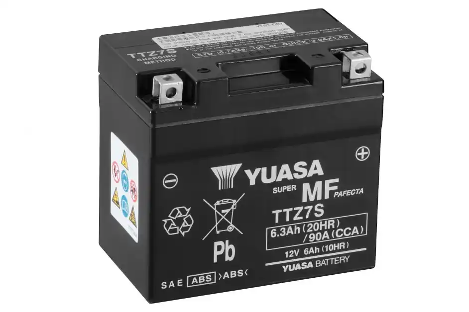 Motobaterie Yuasa Super MF 12V, 6Ah, 90A, TTZ7S Odeslání Ihned