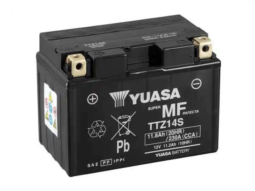 Originální Motobaterie Yuasa Super MF 12V, 11.2Ah, 230A, TTZ14S