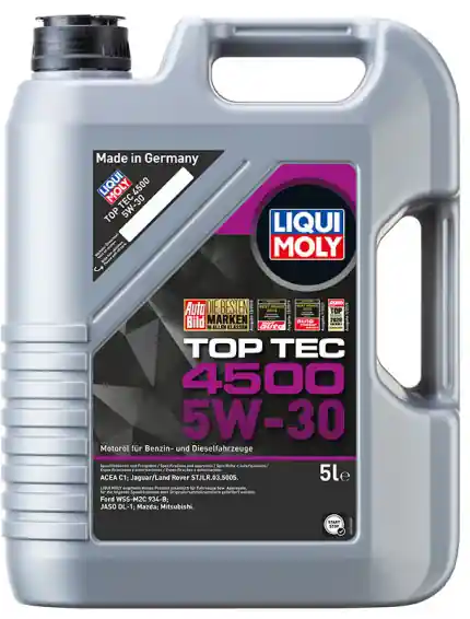 Nejprodávanější Motorový olej Liqui Moly Top Tec 4500 5W-30, 5L