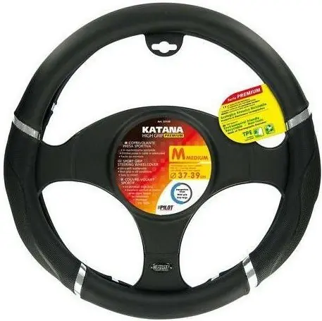 Potah volantu KATANA PREMIUM, 37-39 cm Nízká Cena