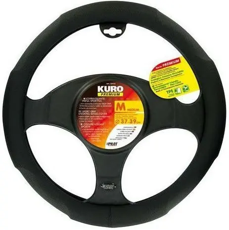 Potah volantu KURO PREMIUM, 37-39 cm Sezónní Sleva