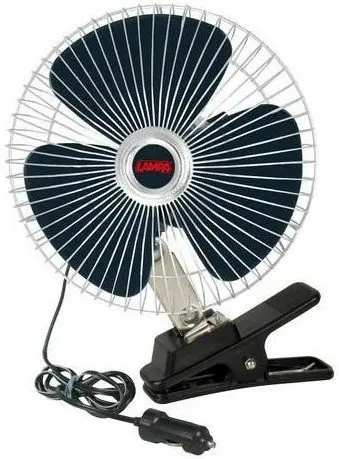 Hit Sezóny Ventilátor 12V FAN 20cm s clipem