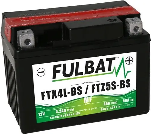Bezúdržbová motocyklová baterie FULBAT FTX4L-BS (YTX4L-BS) Vysoce Kvalitní