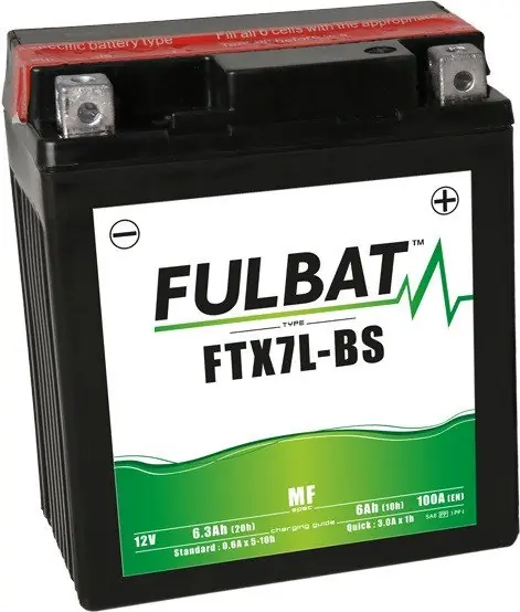Akce Bezúdržbová motocyklová baterie FULBAT FTX7L-BS (YTX7L-BS)