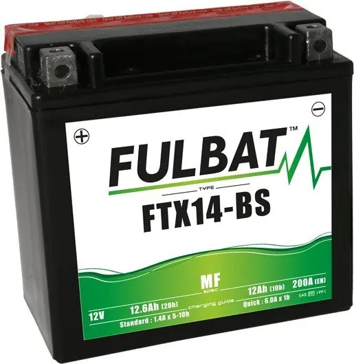 Vrácení Zdarma Bezúdržbová motocyklová baterie FULBAT FTX14-BS (YTX14-BS)