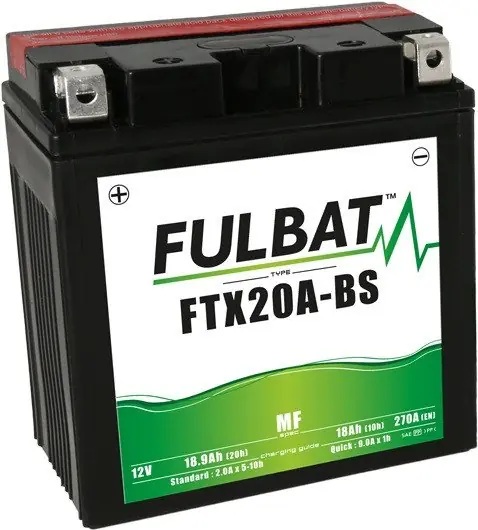 Bezúdržbová motocyklová baterie FULBAT FTX20A-BS (YTX20A-BS) Vrácení Zdarma