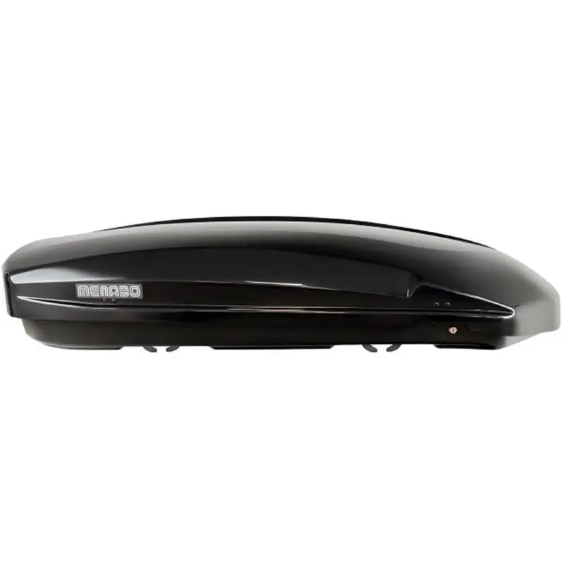 Originální Střešní box Menabo Satellite 550 Black Glossy Duo Crab - objem 550l / oboustranné otevírání / lesklý černý