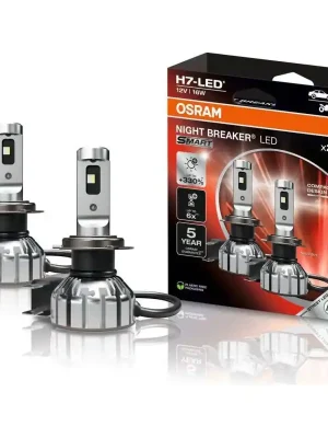 Hit Sezóny Autožárovky LED diodové Osram Night Breaker Smart H7 12V 16W PX26d - 2ks / schváleno pro ČR / EU homologace / třetí generace