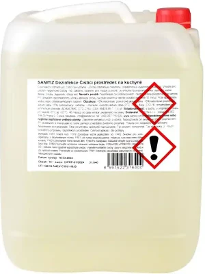 Čistící prostředek na kuchyně / dezinfekce Sanitiz 10l Ověřený