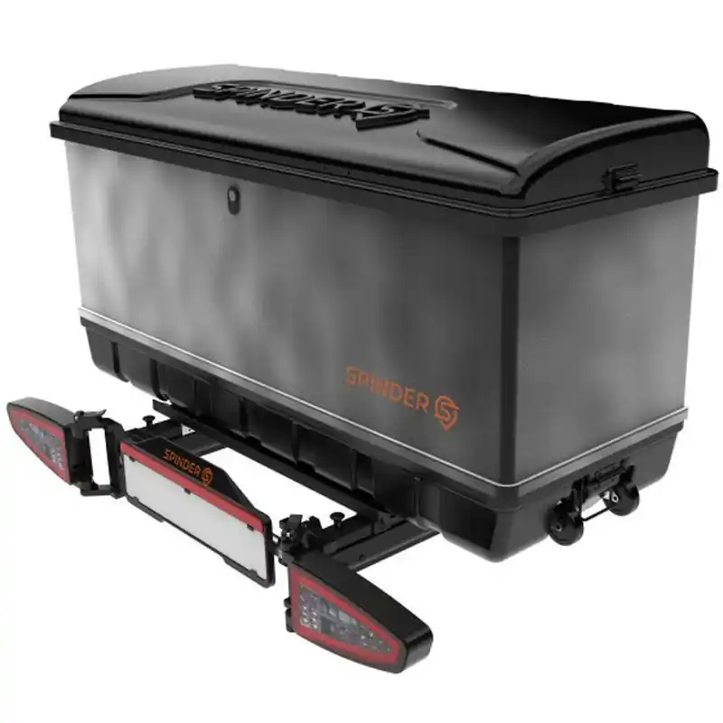 Nosič na tažné zařízení - základna / platforma s boxem 550l na zavazadla Spinder SB3 / BX1 Transport box Výprodej