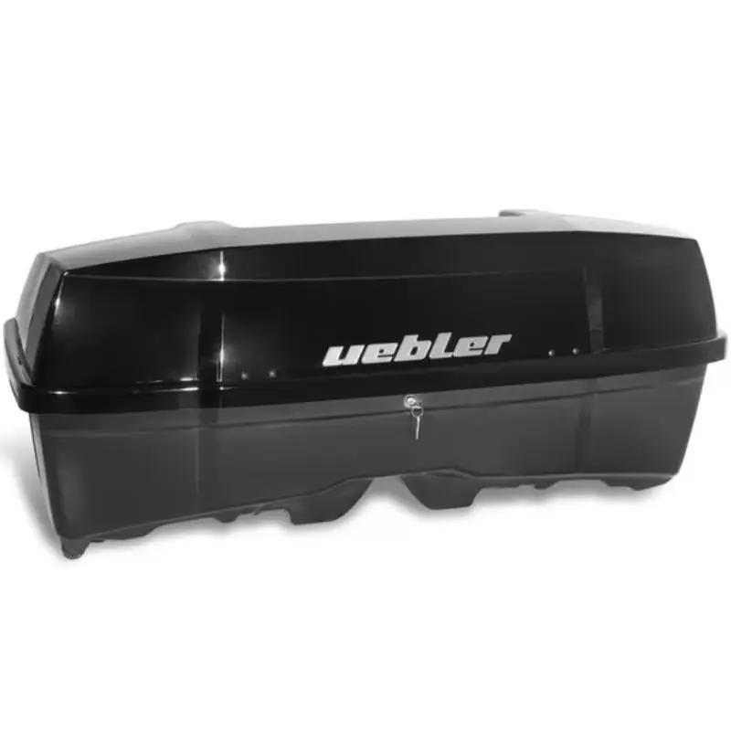 Super Cena Zadní box na nosič na tažné zařízení Uebler Heckbox B1 - objem 300l / uzamykací / lesklý černý