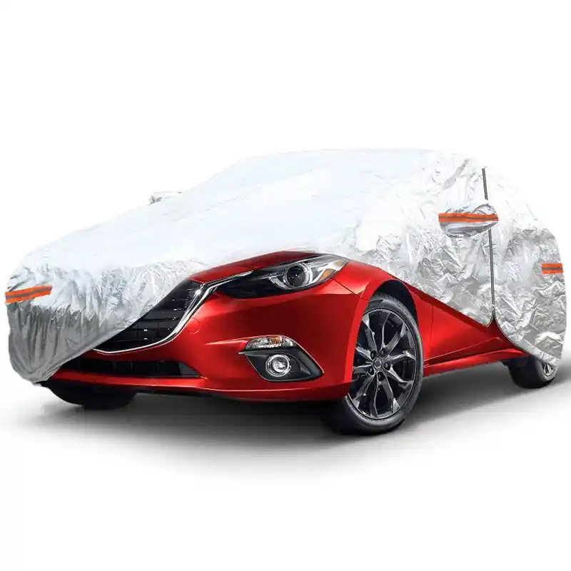 Plachta na auto / autoplachta - osobní auta velikost L / rozměry 480x180x120cm / stříbrná Značkový