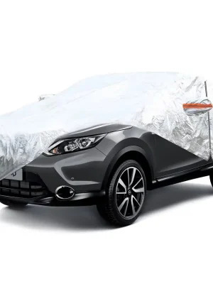 Nízká Cena Plachta na auto / autoplachta - SUV/VAN velikost L / rozměry 480x185x145cm / stříbrná