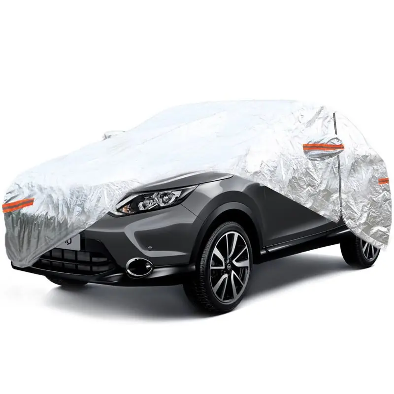 Nízká Cena Plachta na auto / autoplachta - SUV/VAN velikost L / rozměry 480x185x145cm / stříbrná