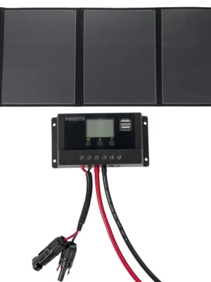 Solární panel rozkládací přenosný s PWM regulátorem ProUser SB100 105W 12V 129x55cm - do auta / na kempování Nakupujte Hned