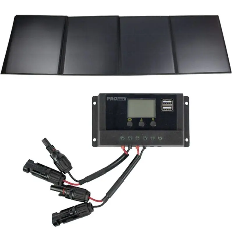 Nejlepší Volba Solární panel rozkládací přenosný s PWM regulátorem ProUser SB180 180W 12V 190x61cm - do auta / na kempování