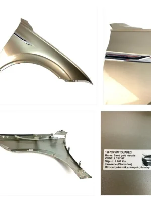 760821106 / 760821470A VW TOUAREG Pravý blatník Vysoce Kvalitní