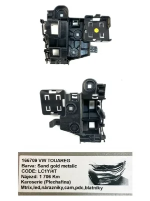760807483A VW TOUAREG Vodící profil zadního nárazníku (vlevo) Vysoce Kvalitní